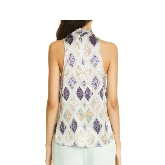 Cinq à Sept Adalynn Print Sleeveless Turtleneck Medium NEW $325 - Picture 10 of 14